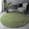 Modern Round Coral Velvet Carpet UltraSoft Plush Rug For Living Room Kids 0