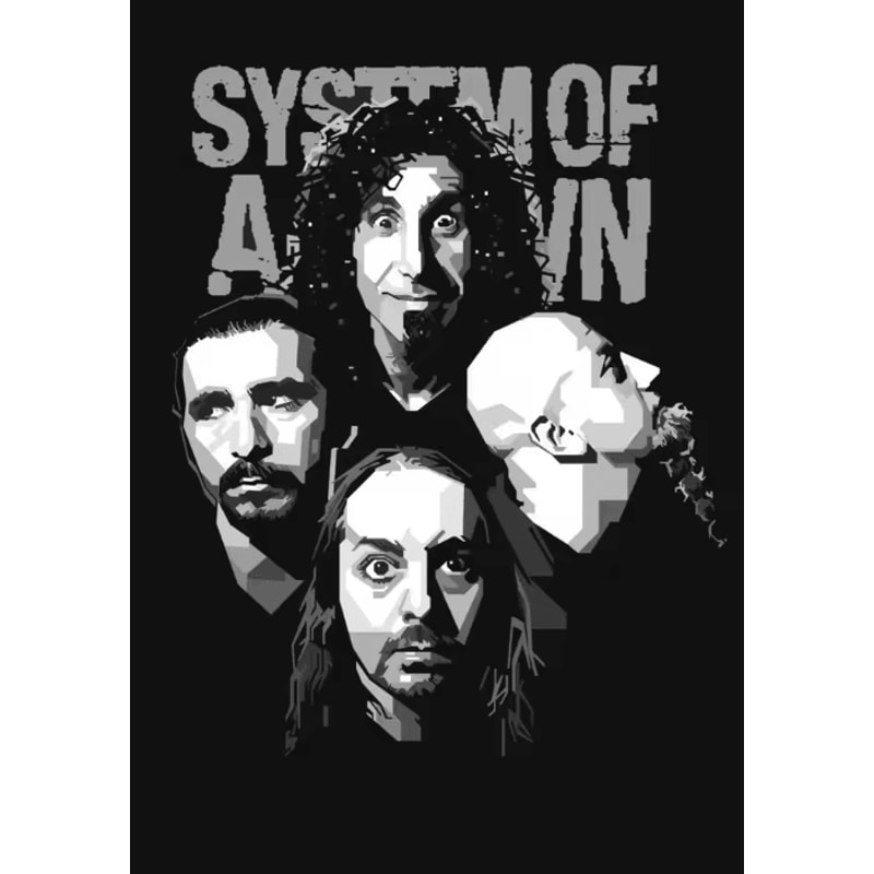 System Of A Down Canvas Poster Heavy Metal Album Wall Art For Room Decor 9