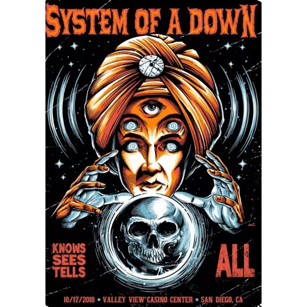 System Of A Down Canvas Poster Heavy Metal Album Wall Art For Room Decor 10