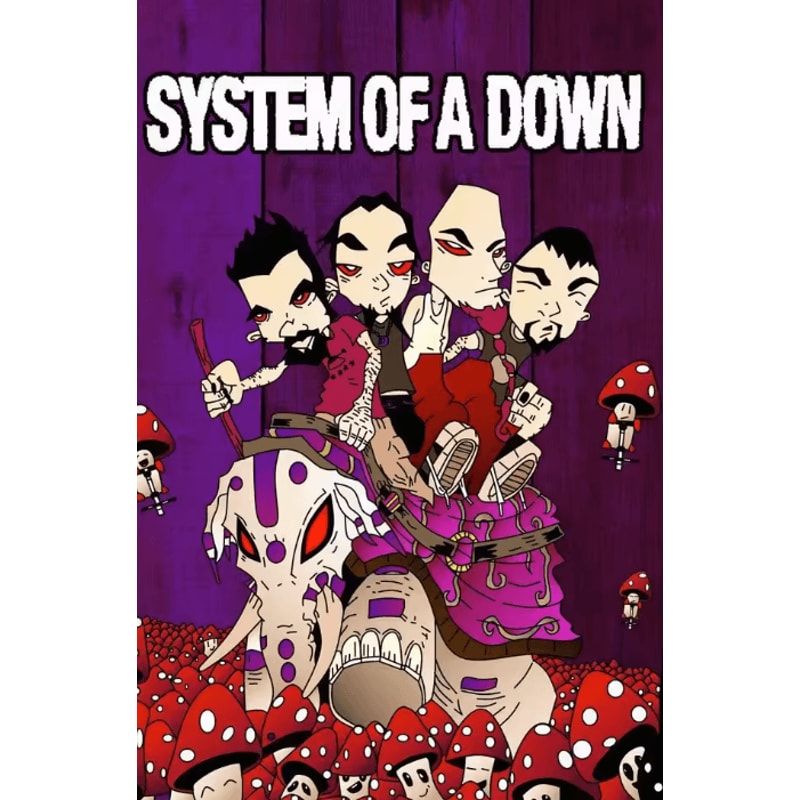 System Of A Down Canvas Poster Heavy Metal Album Wall Art For Room Decor 12