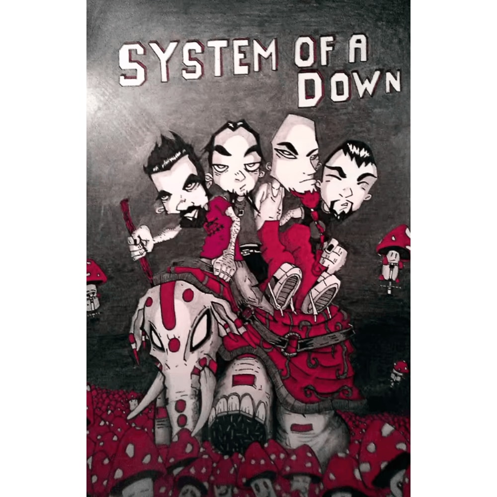 System Of A Down Canvas Poster Heavy Metal Album Wall Art For Room Decor 1