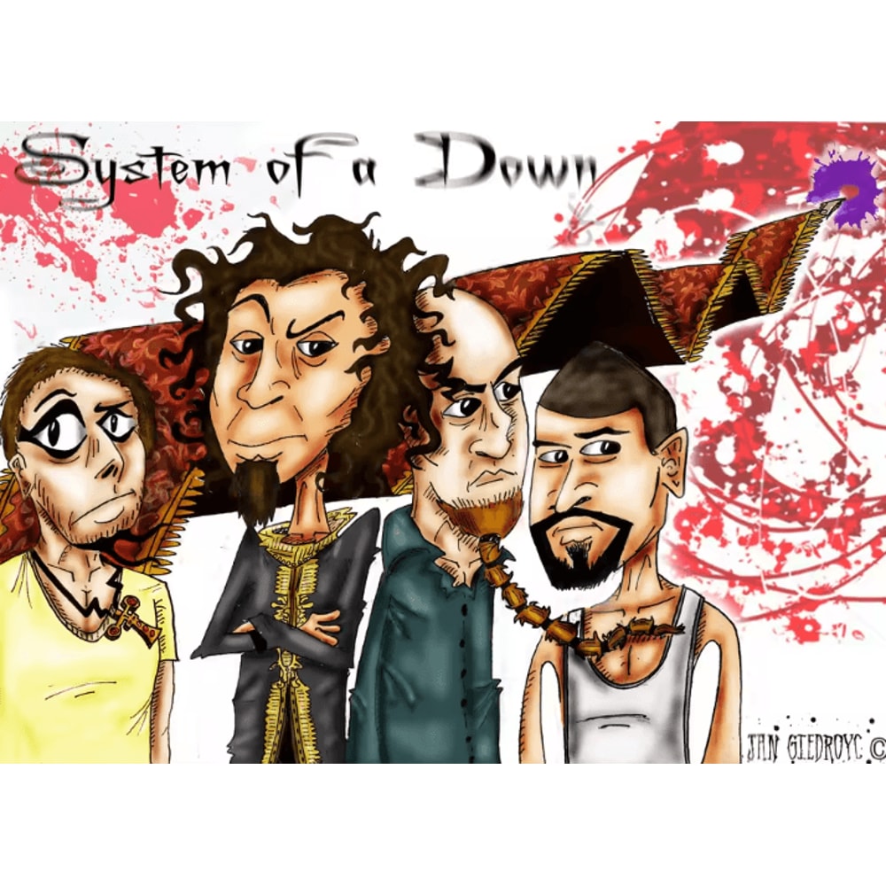 System Of A Down Canvas Poster Heavy Metal Album Wall Art For Room Decor 6