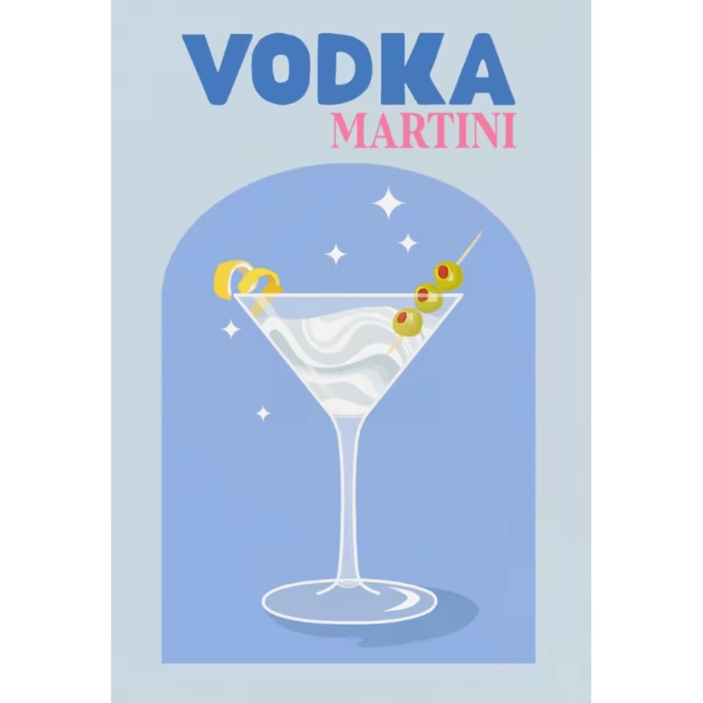 Colorful Cocktail Canvas Poster Set Trendy Drinks Wall Art For Home Bar Decor 3