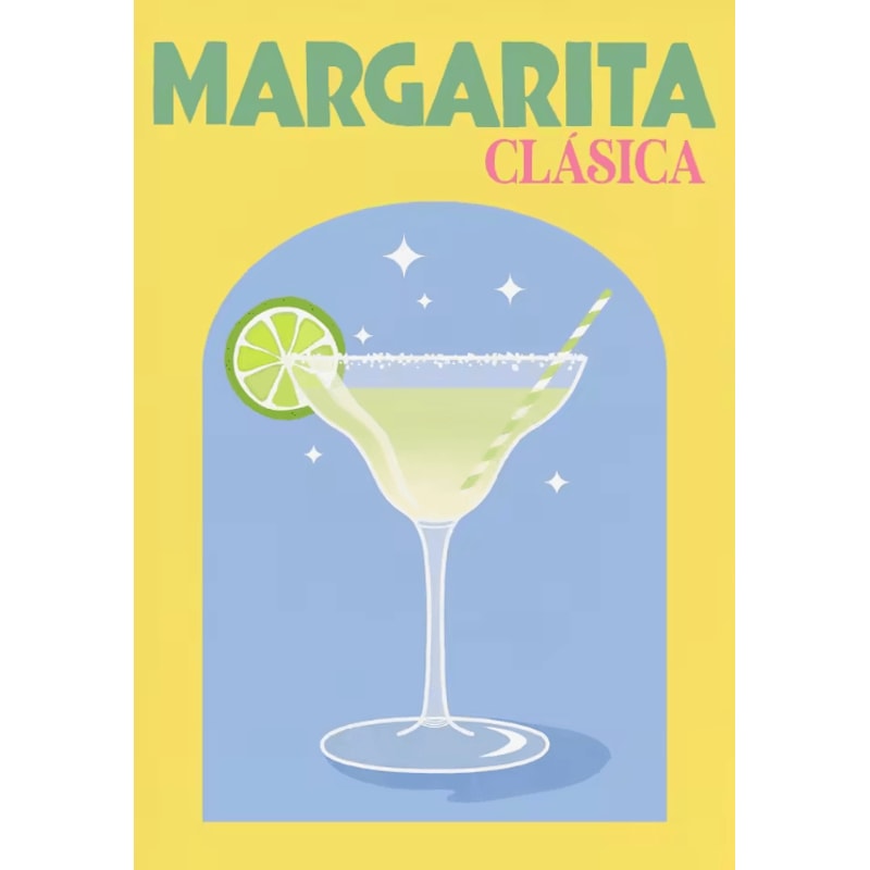 Colorful Cocktail Canvas Poster Set Trendy Drinks Wall Art For Home Bar Decor 5