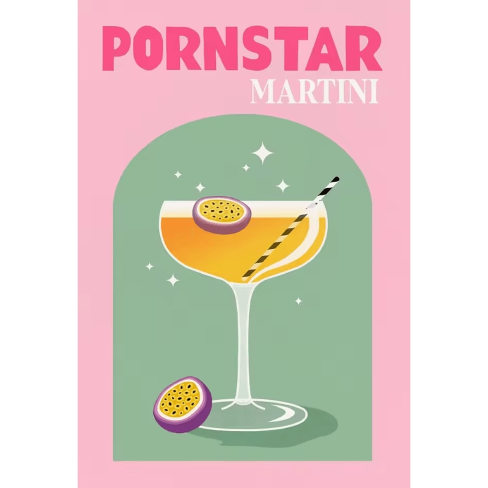 Colorful Cocktail Canvas Poster Set Trendy Drinks Wall Art For Home Bar Decor 6