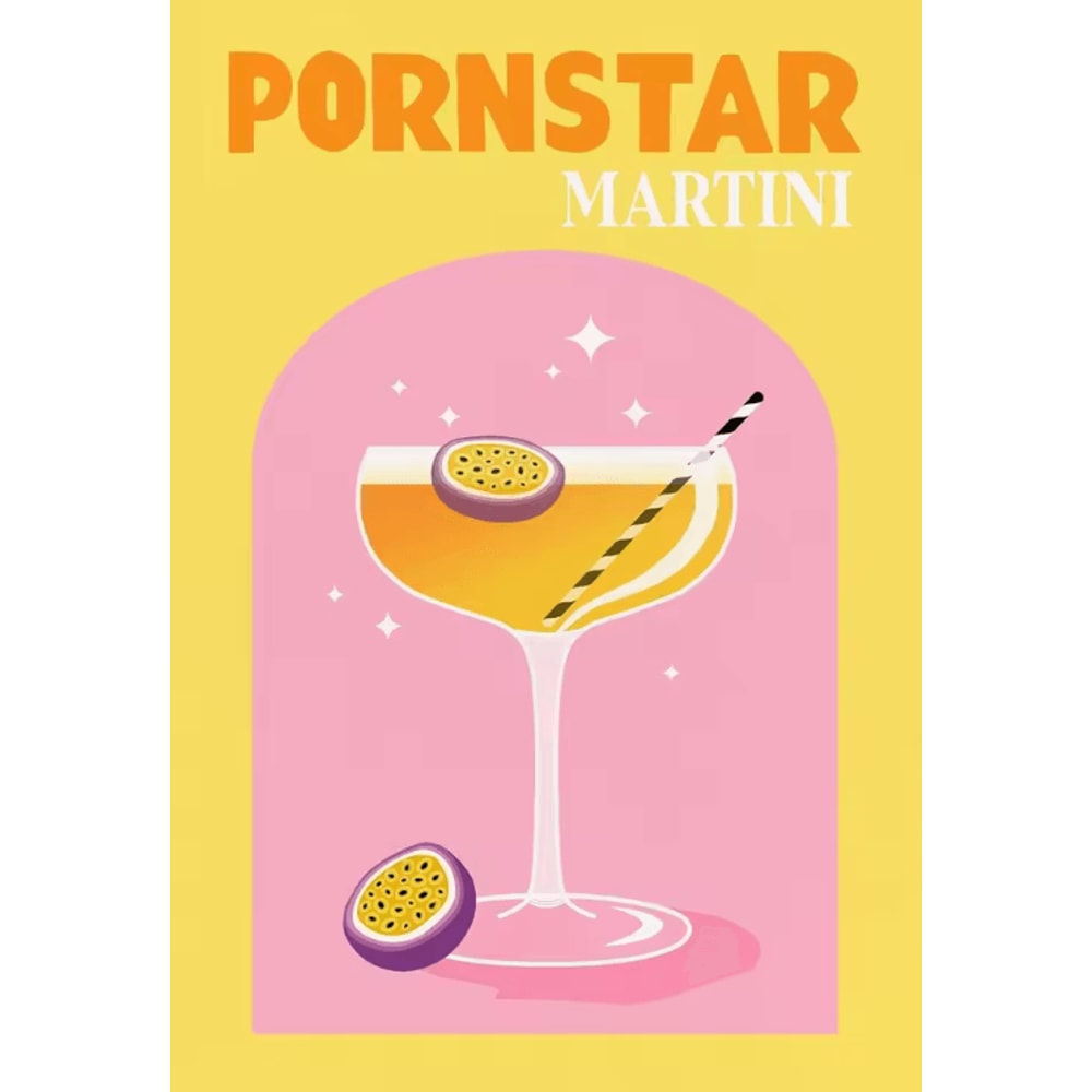 Colorful Cocktail Canvas Poster Set Trendy Drinks Wall Art For Home Bar Decor 9