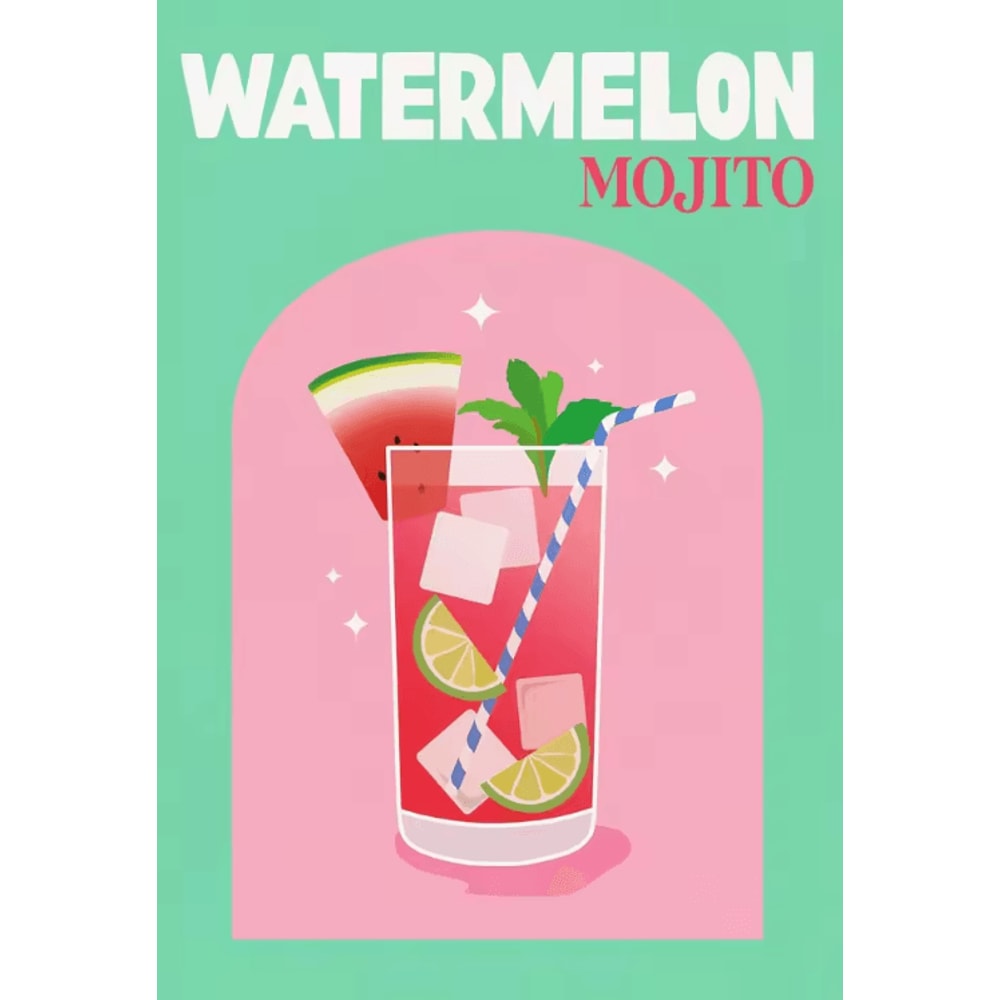 Colorful Cocktail Canvas Poster Set Trendy Drinks Wall Art For Home Bar Decor 10