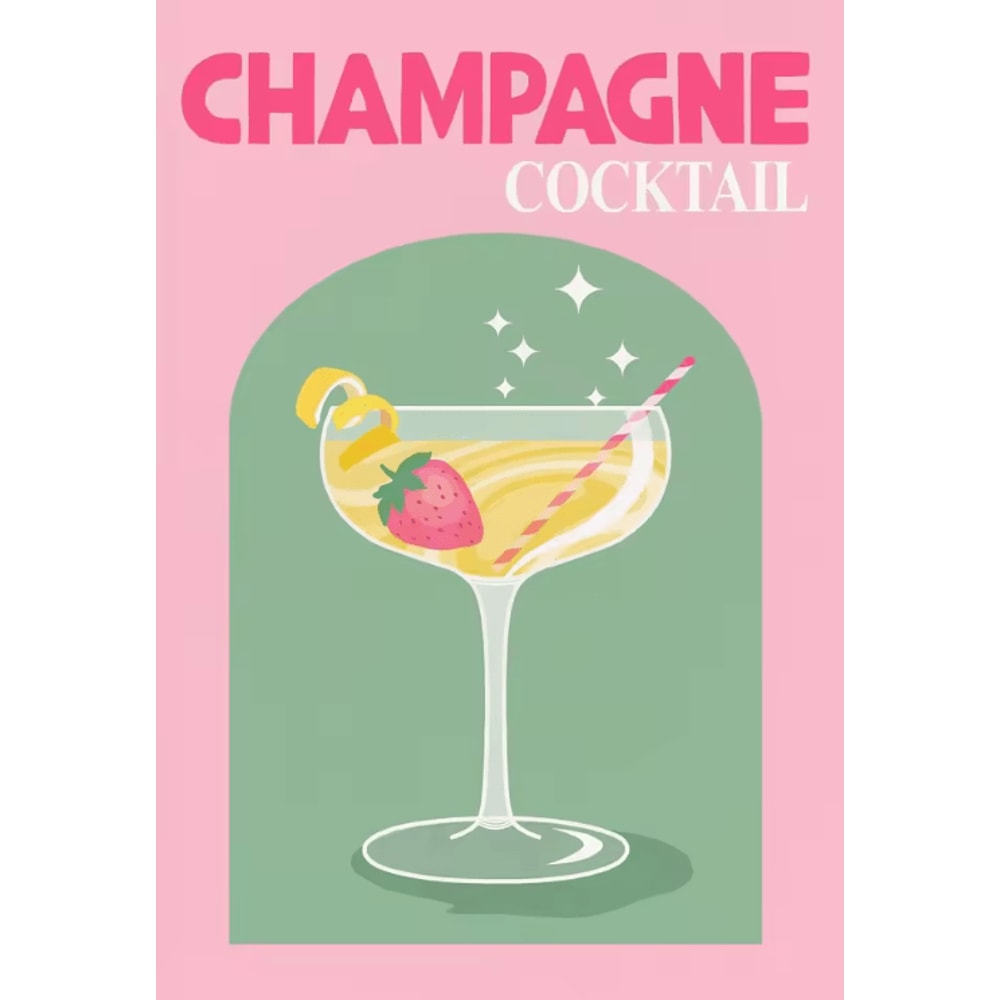 Colorful Cocktail Canvas Poster Set Trendy Drinks Wall Art For Home Bar Decor 11