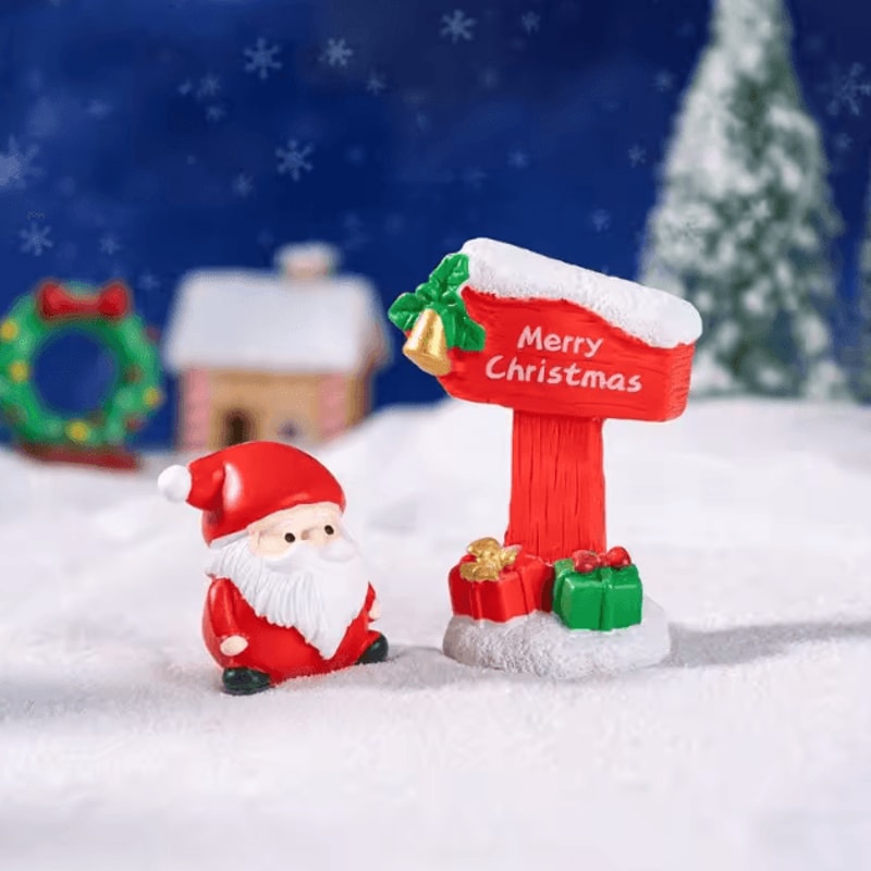 Mini Resin Road Sign Decor DIY Fairy Garden Dollhouse Micro Landscape Ornament 0