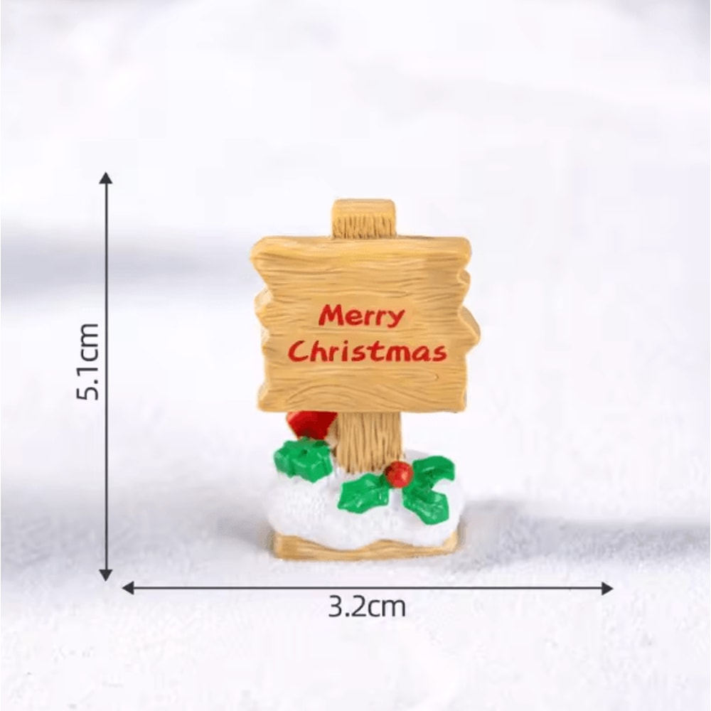 Mini Resin Road Sign Decor DIY Fairy Garden Dollhouse Micro Landscape Ornament 2