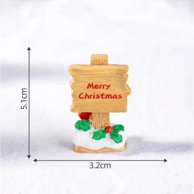 Mini Resin Road Sign Decor DIY Fairy Garden Dollhouse Micro Landscape Ornament 2