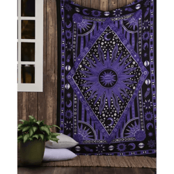 indian tarot mandala tapestry – bohemian hippie wall hanging decor