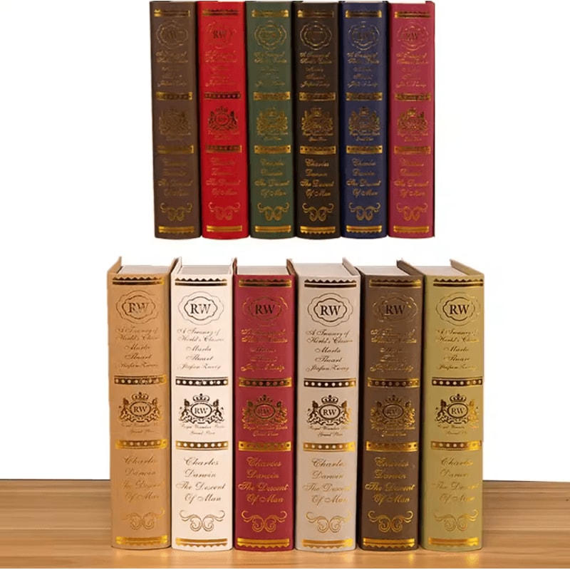 Vintage European Fake Book Decor Simulation Book Model For Stylish Home Display 1