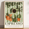 Retro Coffee Canvas Poster Minimalist Beige Kitchen Cafe Wall Art 0