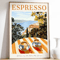 Retro Coffee Canvas Poster Minimalist Beige Kitchen Cafe Wall Art 2