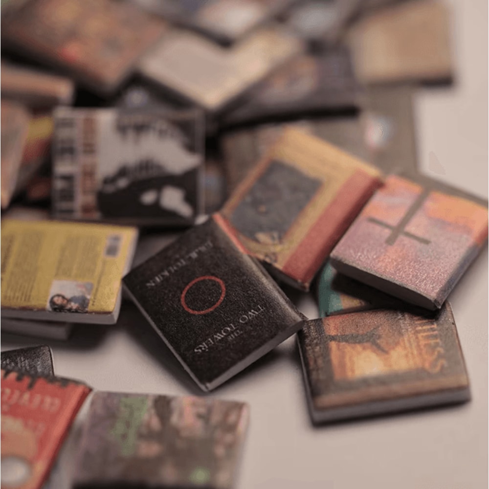 200PCS Miniature Dollhouse Books Set Tiny Book Accessories For DIY Decor 1