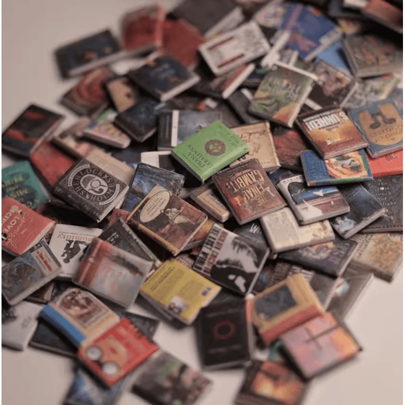 200PCS Miniature Dollhouse Books Set Tiny Book Accessories For DIY Decor 3