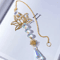 Metal Lotus Crystal Suncatcher Wind Chime Elegant Hanging Decor For Home Garden 3