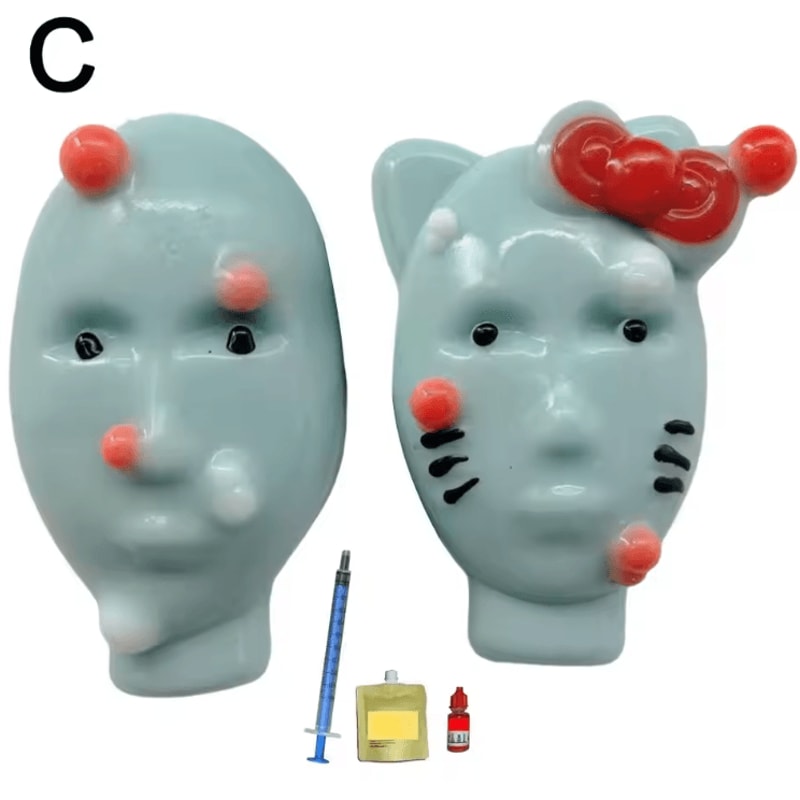 Funny Pimple Popper Toy Reusable Acne Relief Fidget Stress Toy 4