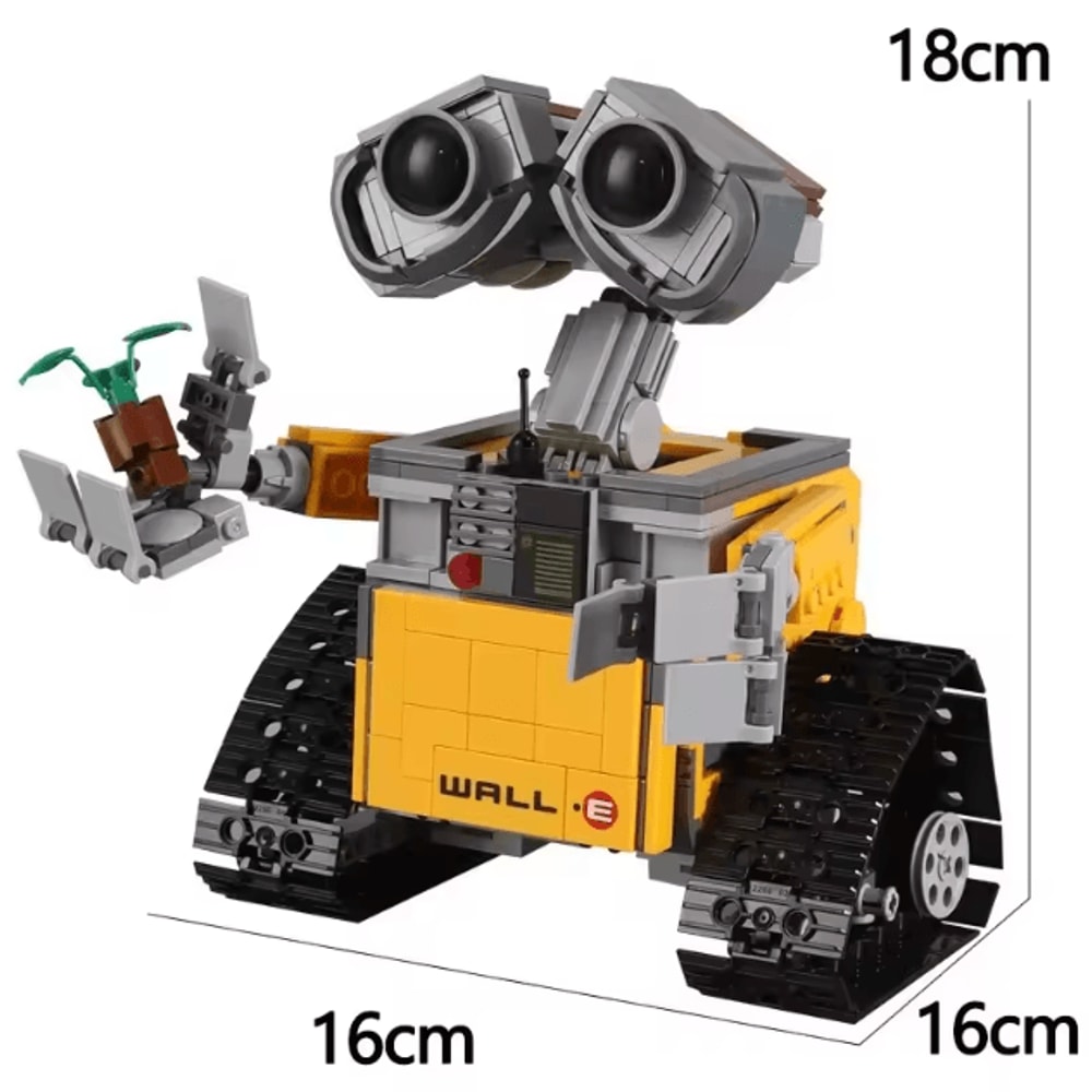 WallE Robot Building Block Set 687PCS DIY Assembly STEM Model Toy 4