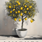 Retro Olive Tree Lemon Canvas Poster Vintage Botanical Kitchen Home Wall Art 4