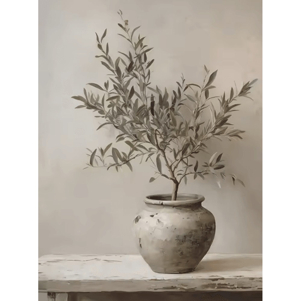 Retro Olive Tree Lemon Canvas Poster Vintage Botanical Kitchen Home Wall Art 7