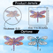 Colorful Acrylic Dragonfly Suncatcher Hanging Window Decor For Home Garden 1