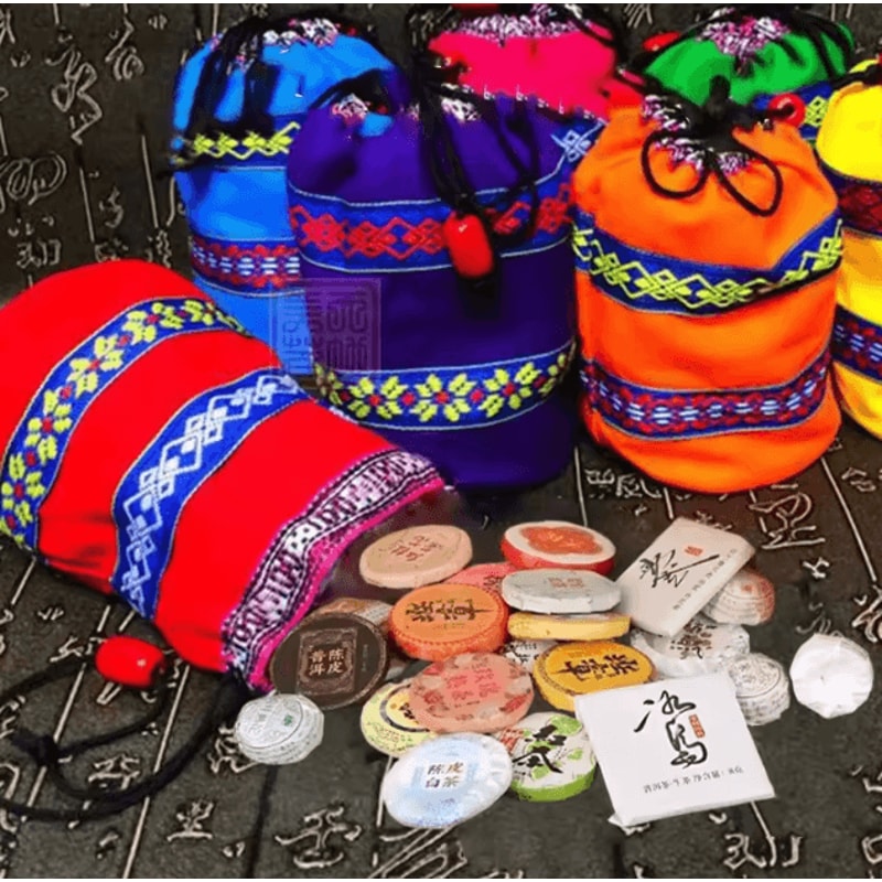 Handwoven Puer Tea Storage Basket Breathable Tea Cake Storage Box For Aging Preservation 4