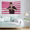 Justin Bieber American Flag Wall Banner Checkered Sweater Style Music Wall Decor 1