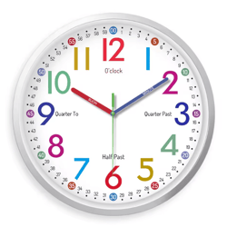 minimalist silent quartz wall clock 8-inch non-ticking modern wall clock decor