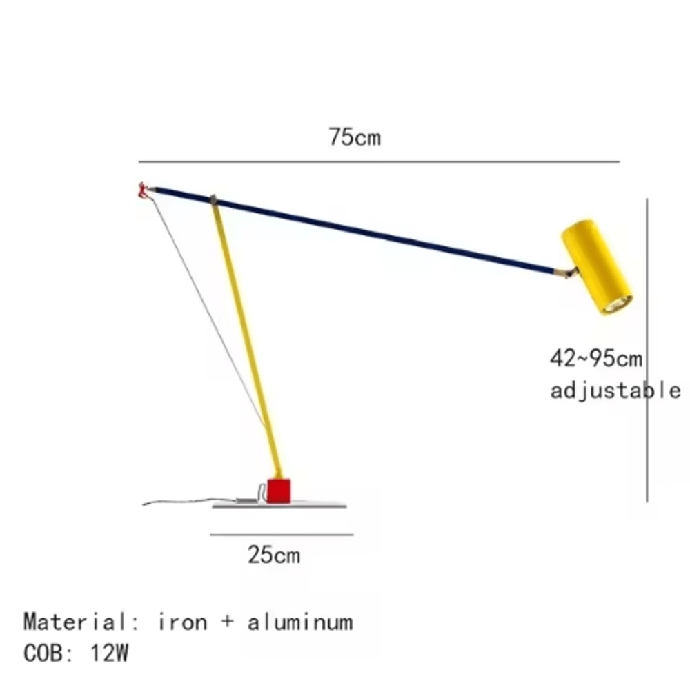 Adjustable Nordic Floor Lamp Colorful Modern Reading Floor Lamp For Living Room Bedroom 3