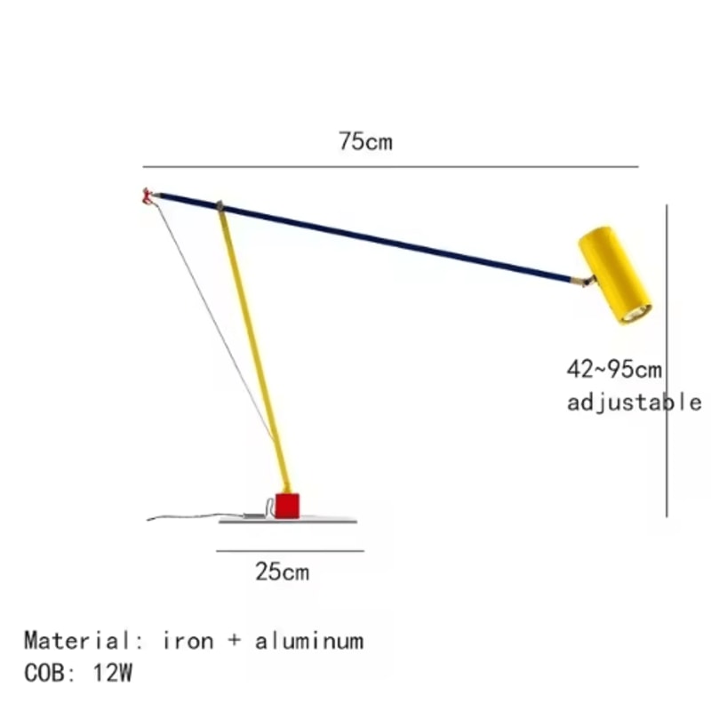 Adjustable Nordic Floor Lamp Colorful Modern Reading Floor Lamp For Living Room Bedroom 3