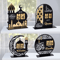 Black Gold Ramadan Countdown Calendar Acrylic Eid Mubarak Decor With Replaceable Numbers 0