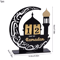 Black Gold Ramadan Countdown Calendar Acrylic Eid Mubarak Decor With Replaceable Numbers 3