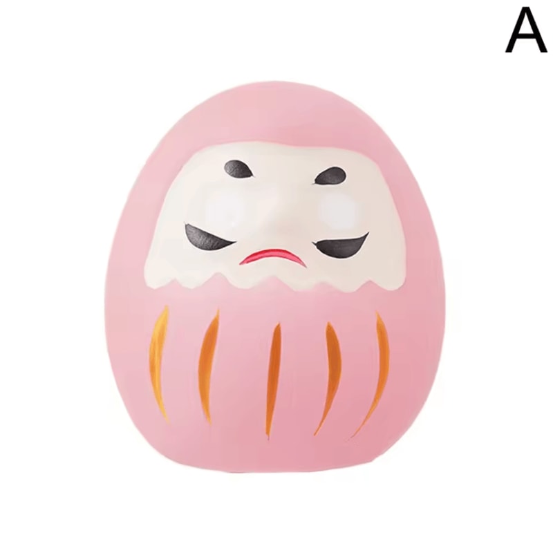 Japanese Ceramic Daruma Doll Mini Lucky Charm Fortune Ornament For Home Decor 2