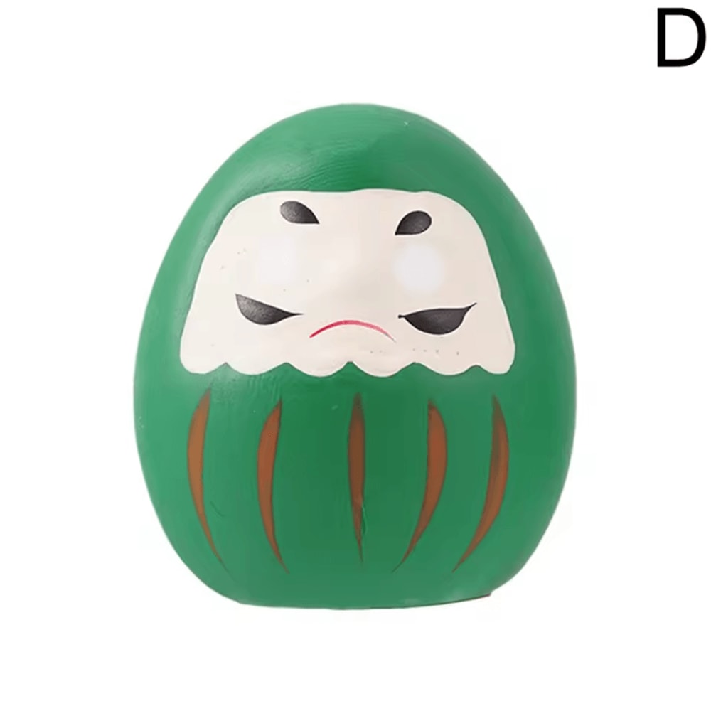 Japanese Ceramic Daruma Doll Mini Lucky Charm Fortune Ornament For Home Decor 4