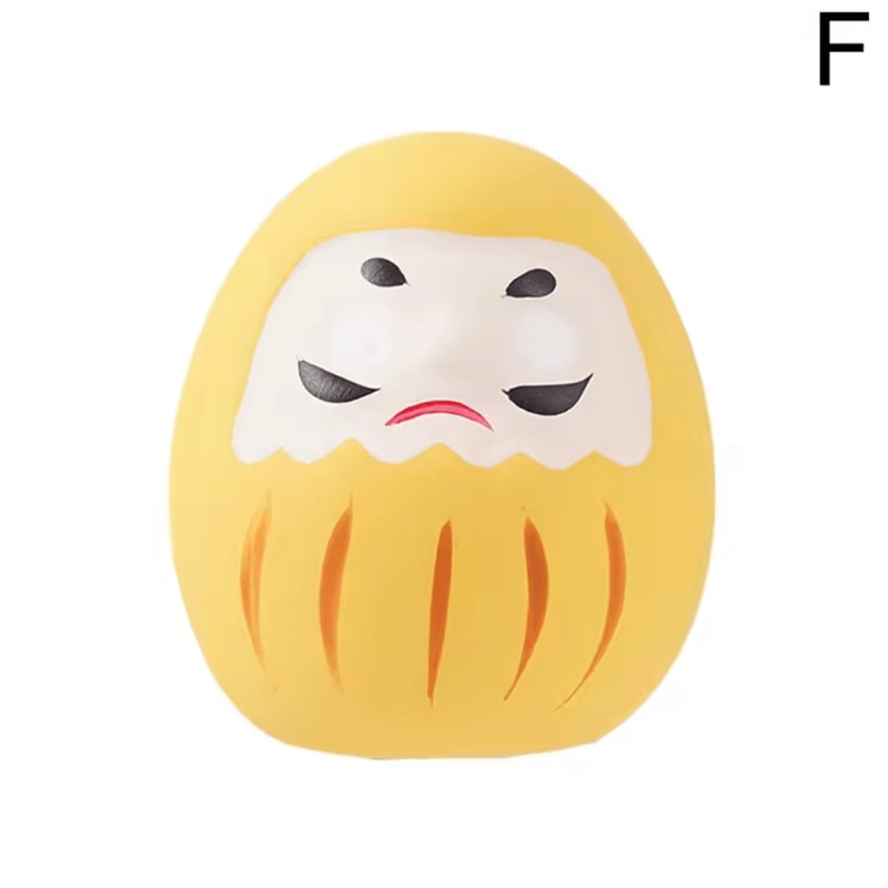 Japanese Ceramic Daruma Doll Mini Lucky Charm Fortune Ornament For Home Decor 6