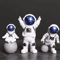 4Piece Astronaut Figurine Set Mini Spaceman Desk Decor Educational Toy Gift 0