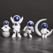 4Piece Astronaut Figurine Set Mini Spaceman Desk Decor Educational Toy Gift 1