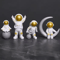 4Piece Astronaut Figurine Set Mini Spaceman Desk Decor Educational Toy Gift 2