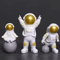 4Piece Astronaut Figurine Set Mini Spaceman Desk Decor Educational Toy Gift 4