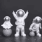 4Piece Astronaut Figurine Set Mini Spaceman Desk Decor Educational Toy Gift 5