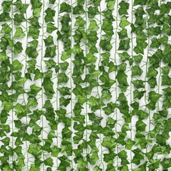 2.2m artificial ivy garland lifelike fake vine wall decor green hanging plant