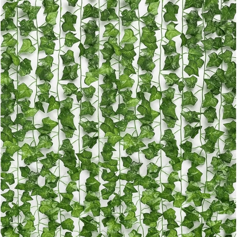 22M Artificial Ivy Garland Lifelike Fake Vine Wall Decor Green Hanging Plant 0