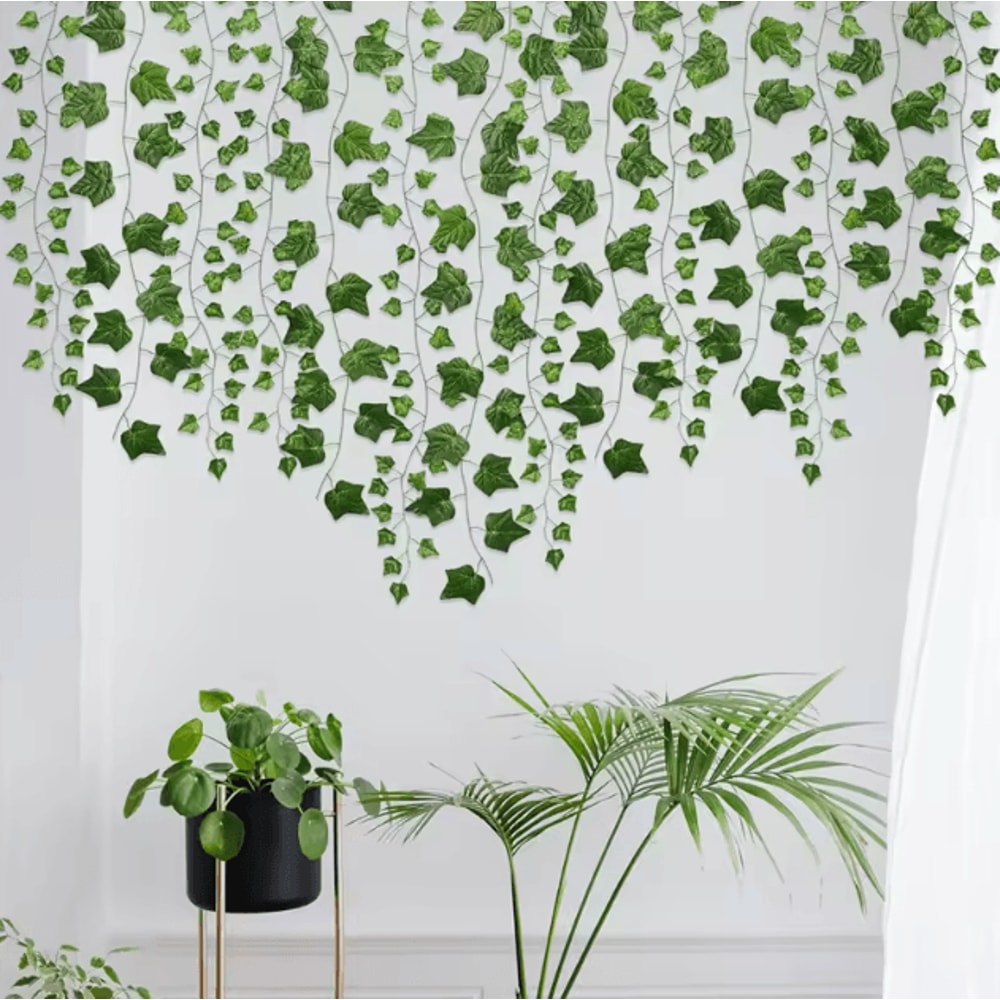 22M Artificial Ivy Garland Lifelike Fake Vine Wall Decor Green Hanging Plant 1