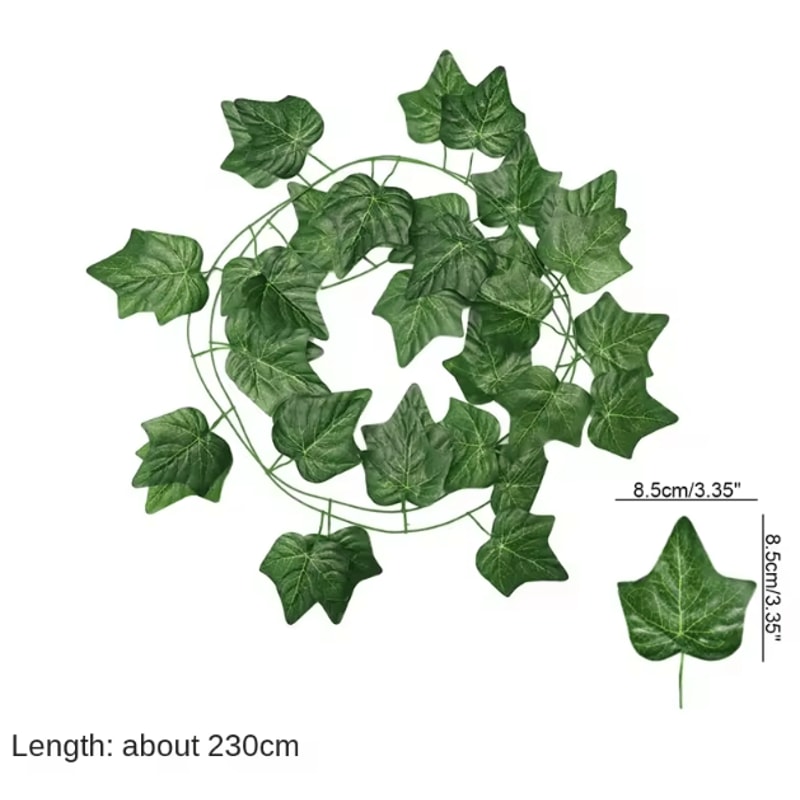 22M Artificial Ivy Garland Lifelike Fake Vine Wall Decor Green Hanging Plant 3