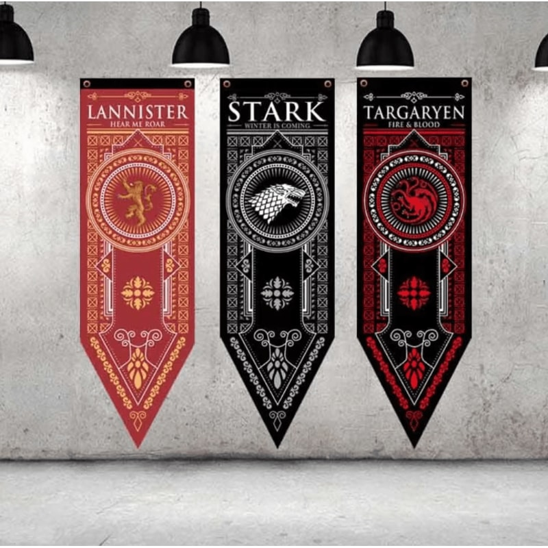 45 150cm Game Of Thrones Tapestry Flag Medieval Fantasy Wall Banner Decor 0
