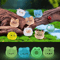 2412pcs Glow In The Dark Mini Animal Figurines Resin Fairy Garden Accessories Set 2