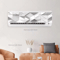 3D Geometric Air Conditioner Sticker Modern AC Panel Wall Decal Abstract Home Decor 1