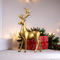 2Piece Gold Reindeer Christmas Table Decor Elegant Elk Statue Set Holiday Home Accent 1